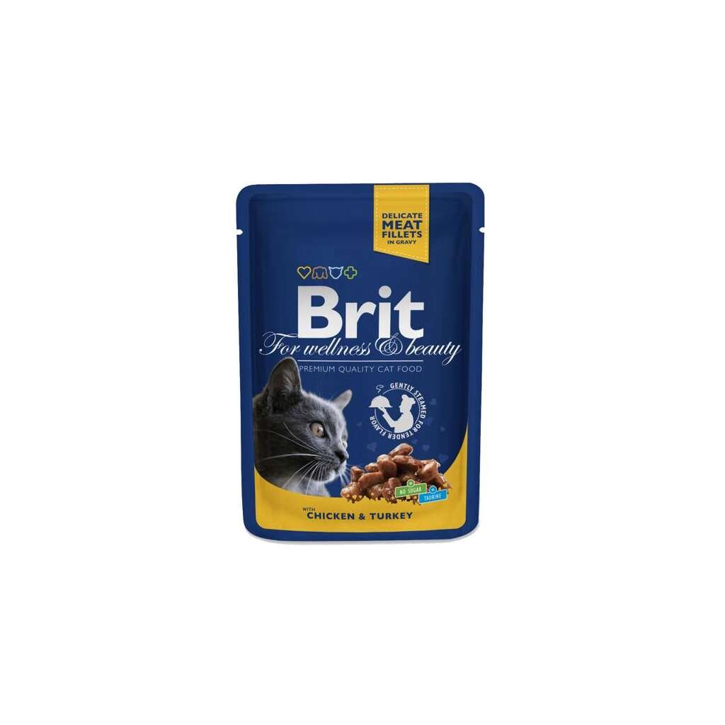 BRIT CAT POLLO Y PAVO 100 GR - Imagen 1
