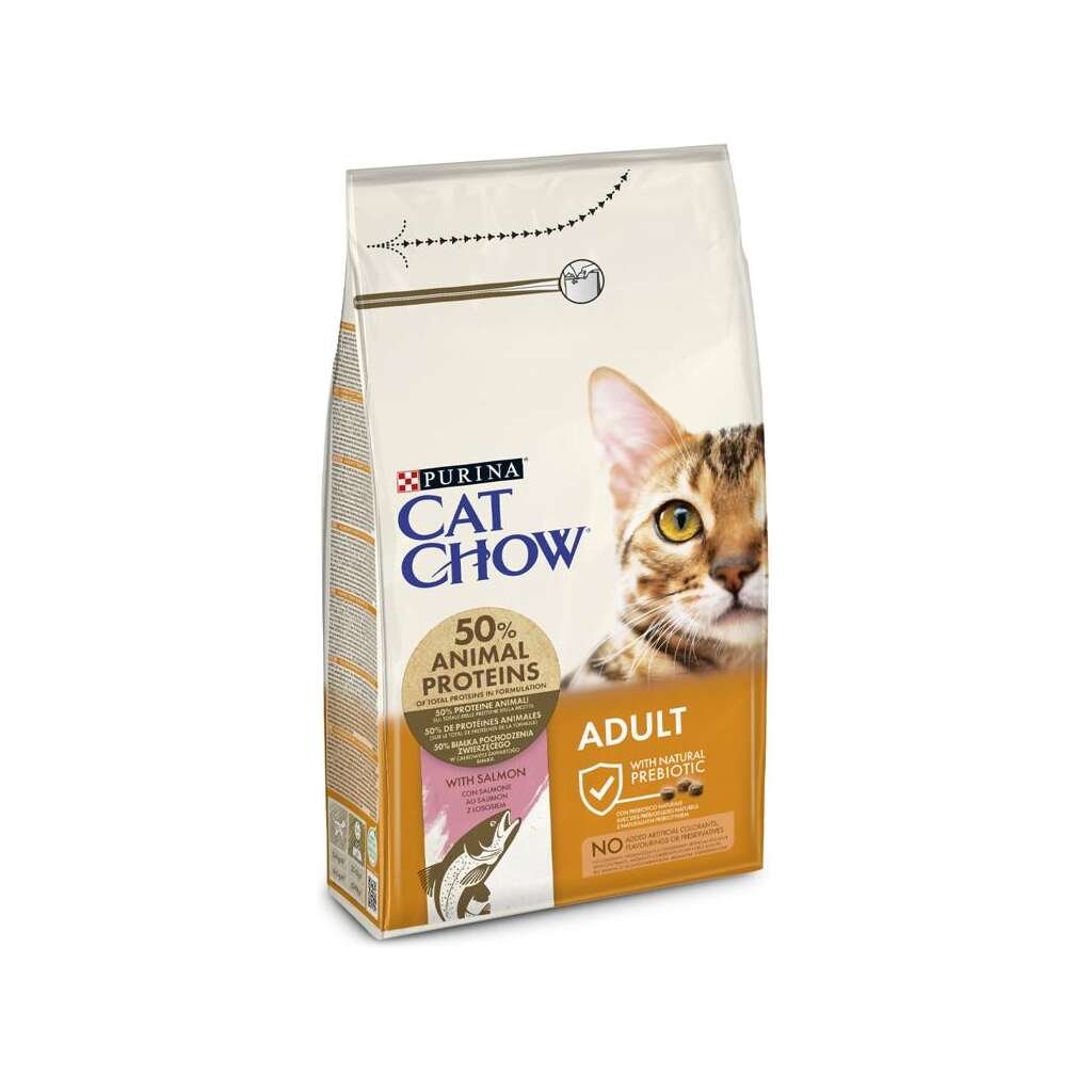 CAT CHOW ADULTO SALMÓN 15 KG - Imagen 1