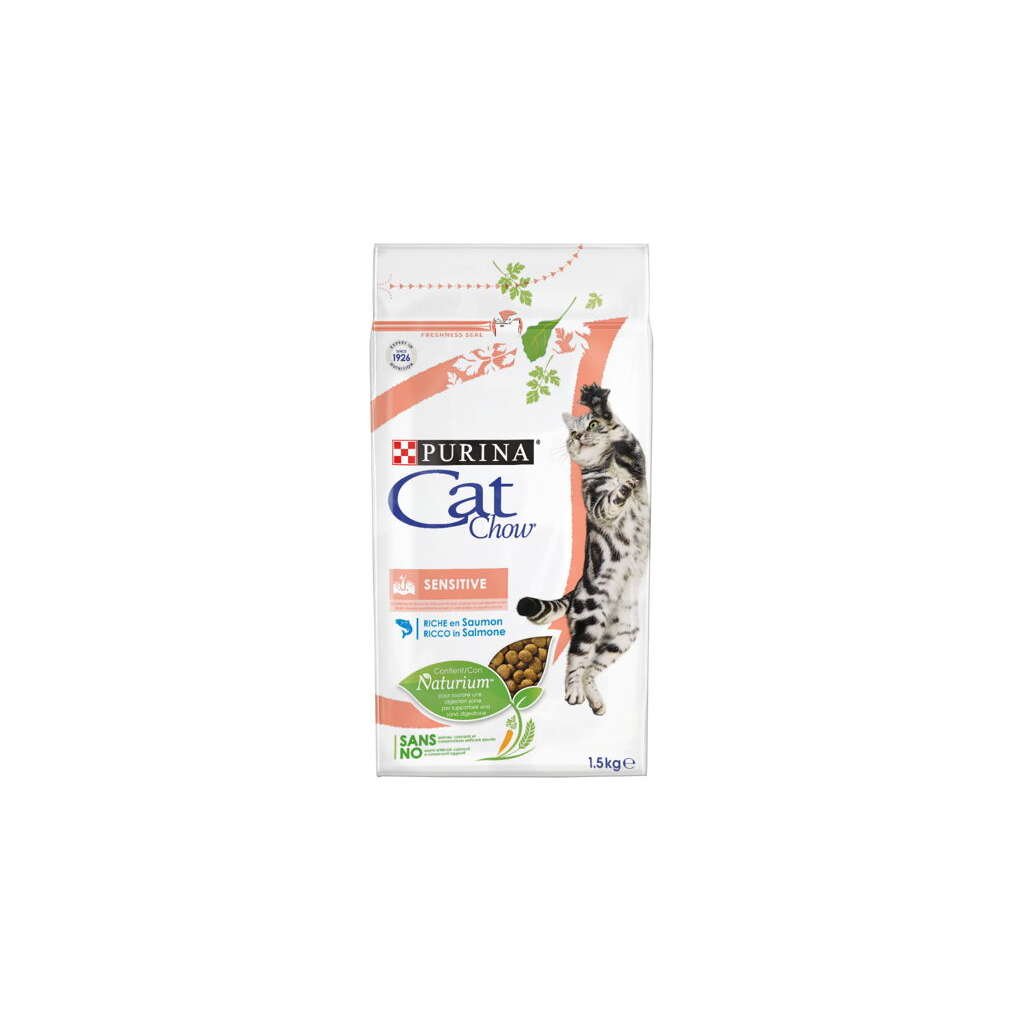 CAT CHOW SENSITIVE SALMÓN 1.5 KG - Imagen 1