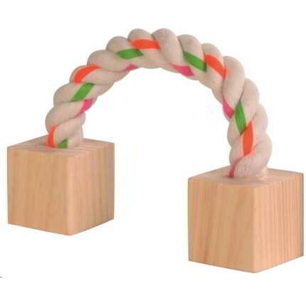 CUERDA CON CUBOS DE MADERA