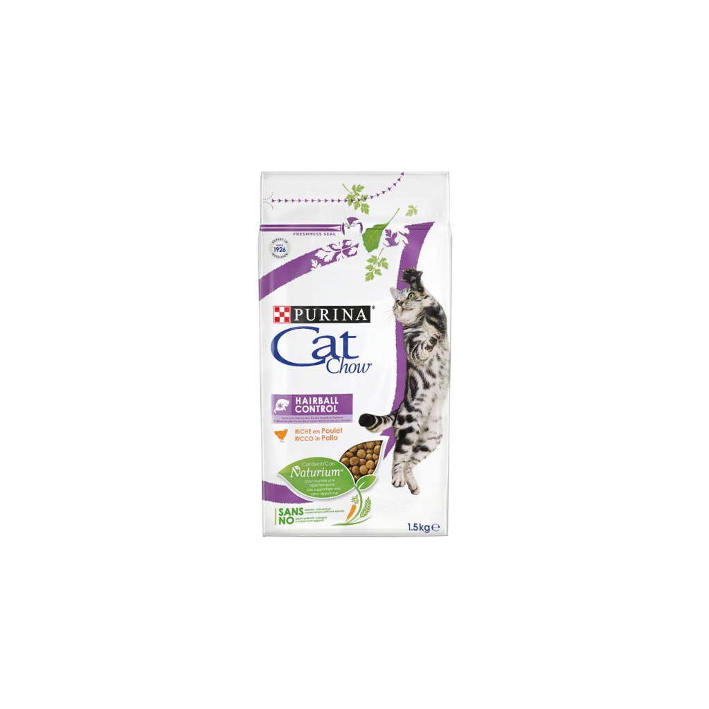CAT CHOW HAIRBALL CONTROL 1.5 KG - Imagen 1