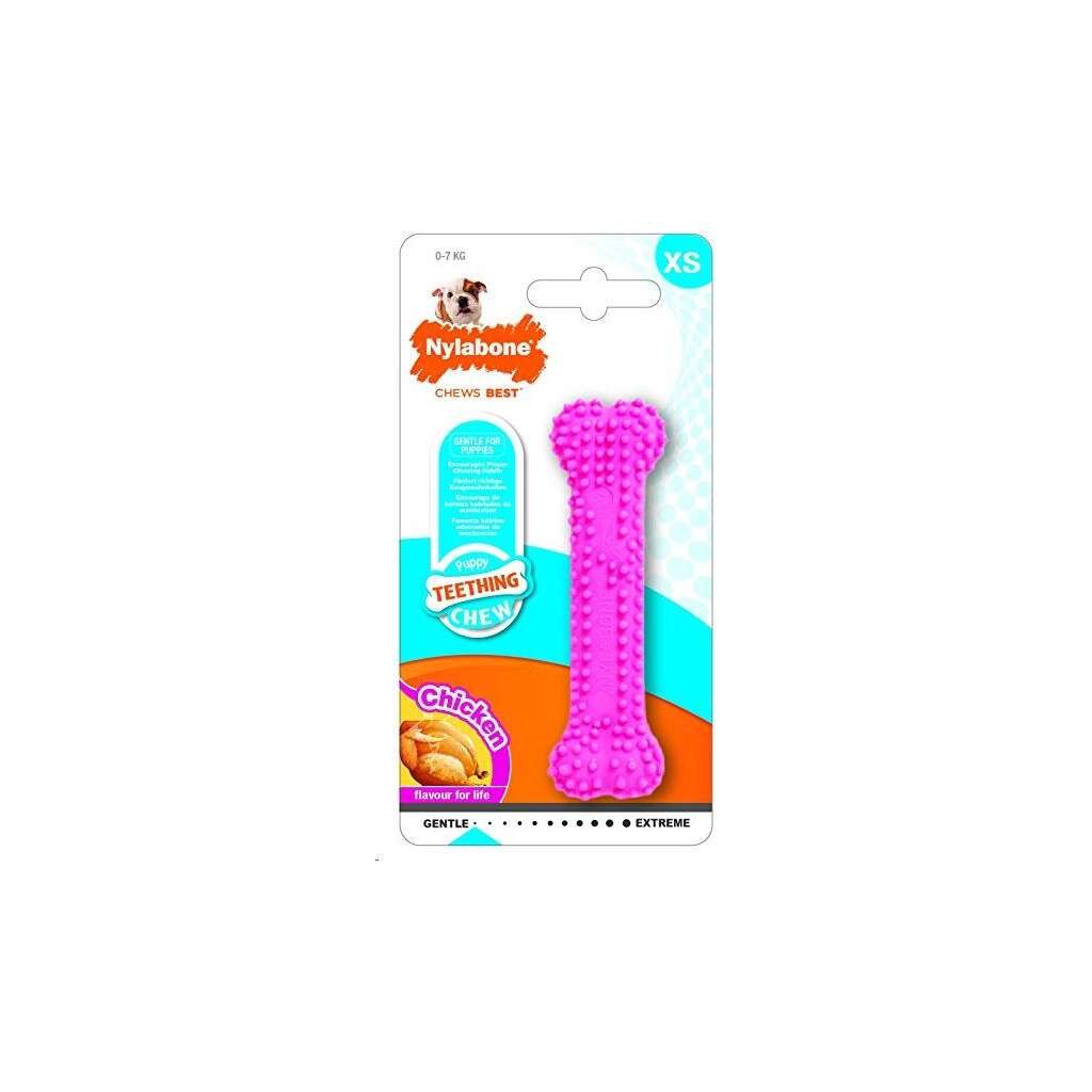 NYLABONE PUPPY DENTAL XS ROSA - Imagen 1