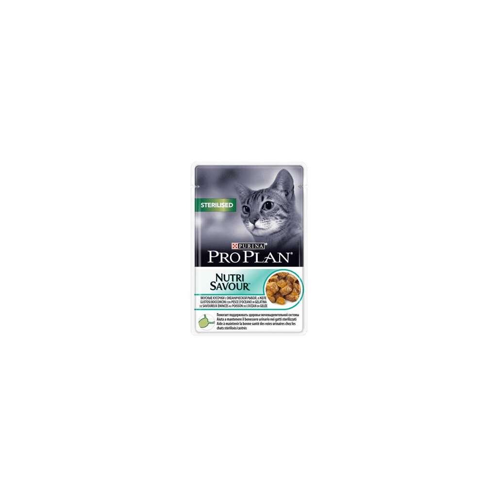 PRO PLAN NUTRISAVOUR PESCADO DE OCÉANO ESTERILIZADO 26 x 85 GR - Imagen 1