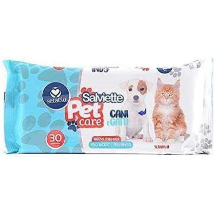 PAQUETE DE 30 TOALLITAS HÚMEDAS PARA PERROS Y GATOS