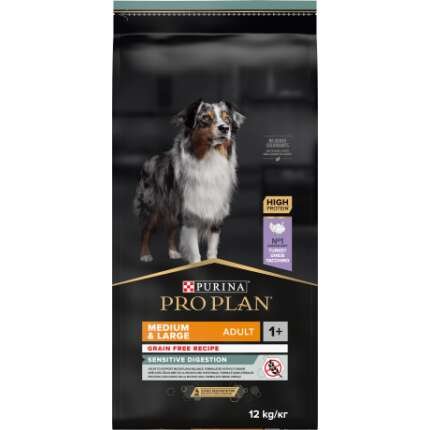 PRO PLAN PAVO GRAIN FREE MEDIANOS Y GRANDES